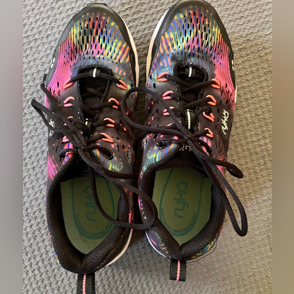 Ryka Kids' Black and Pink Sneakers